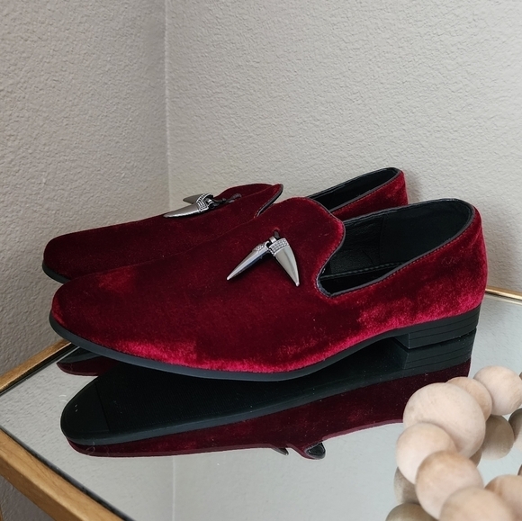 Mens Giorgio Brutini Metallic Penny Velvet Loafers Slip-Ons size 8 NEW main image 6
